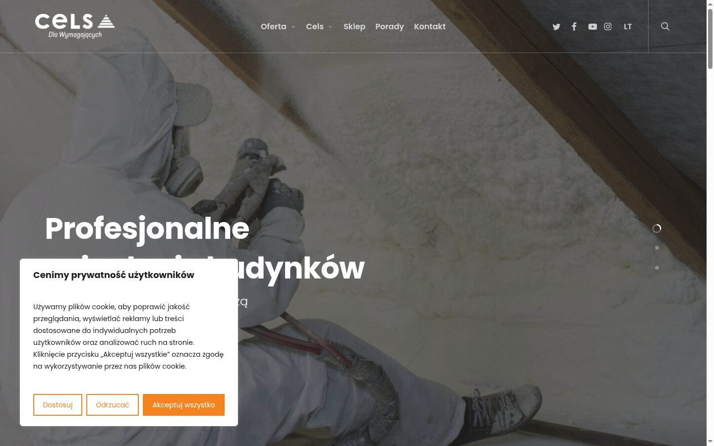 Sutikimo reklamjuostės, rodytos prieš bet kokią sąveiką, ekrano kopija