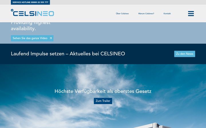 Screenshot of celsineo.com