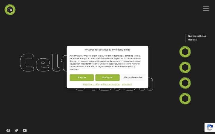 Екранна снимка на celtavision.es