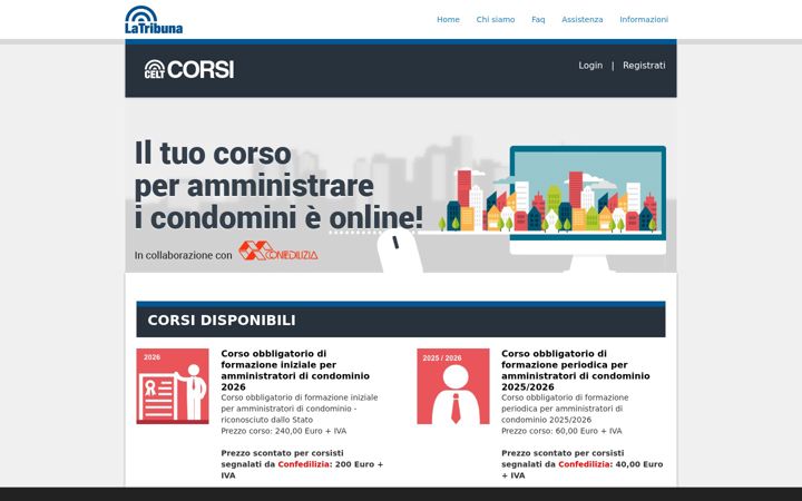 Captura de pantalla de celtcorsi.it