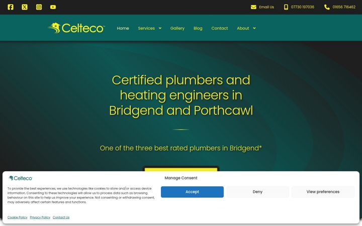 Screenshot von celteco.co.uk