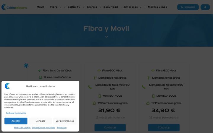 Screenshot of celtiatelecom.com