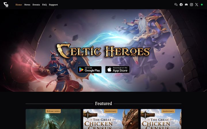 Screenshot of celtic-heroes.com