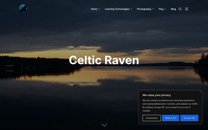 Screenshot von celtic-raven.co.uk