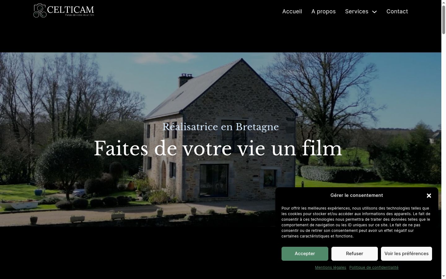 Screenshot tal-banner tal-kunsens muri qabel kwalunkwe interazzjoni