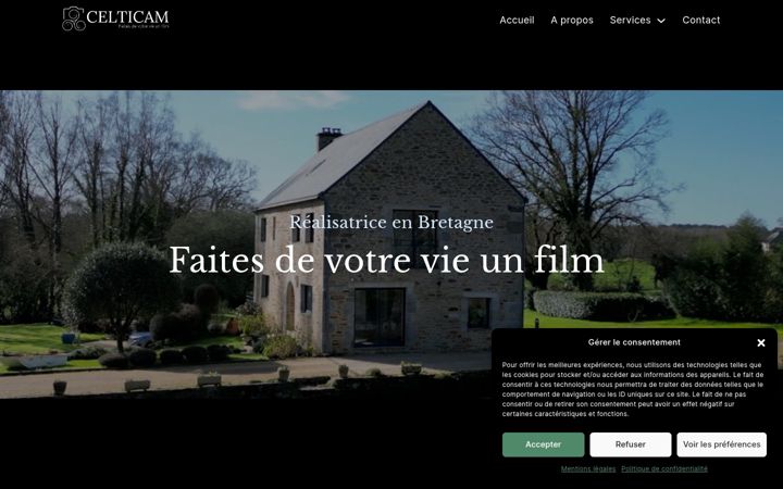 Screenshot ta' celticam.fr