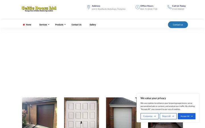 Screenshot von celticdoors.co.uk