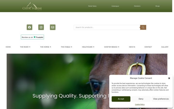 Ekrano kopija celticequine.ie