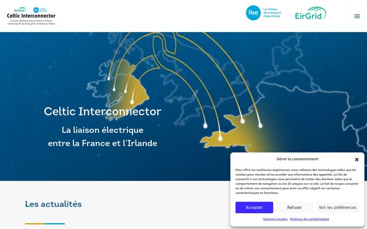 Screenshot di celticinterconnector.eu
