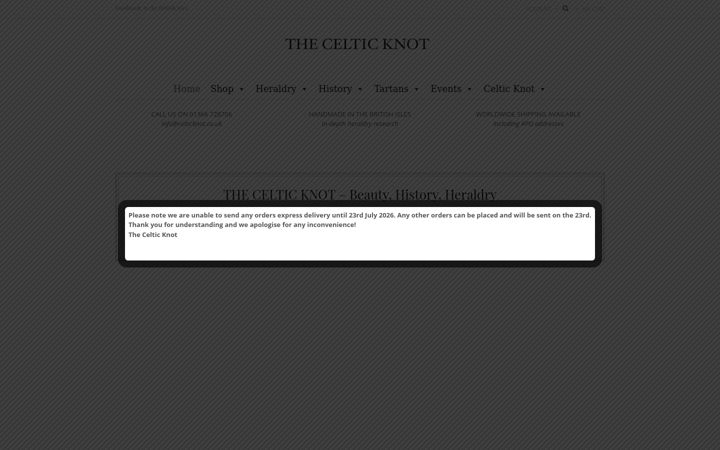 Screenshot von celticknot.co.uk