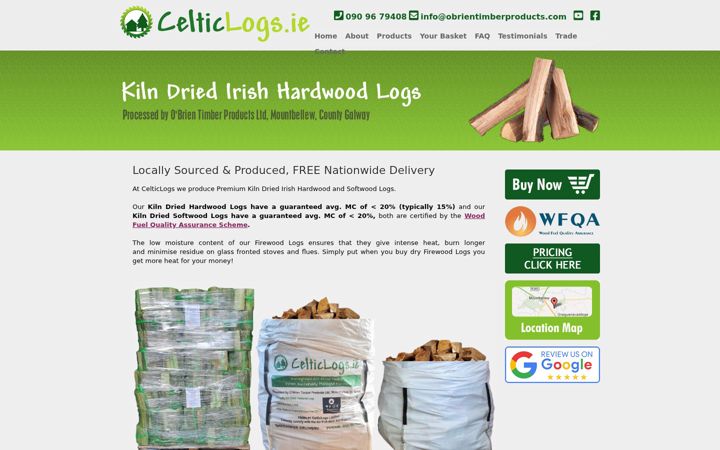 Screenshot of celticlogs.ie