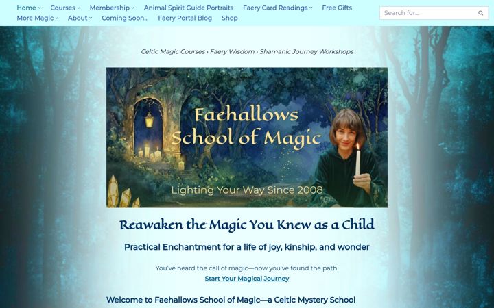 Screenshot of celticmysteryschool.com