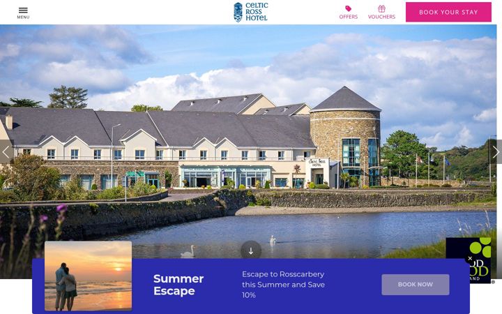 Screenshot of celticrosshotel.com