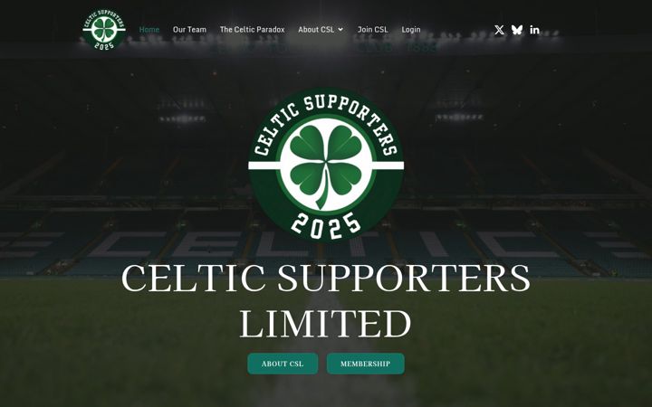 Captură de ecran a celticsupporters.net