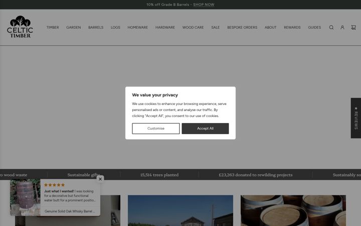 Screenshot von celtictimber.co.uk