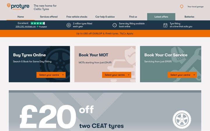 Screenshot von celtictyres.co.uk