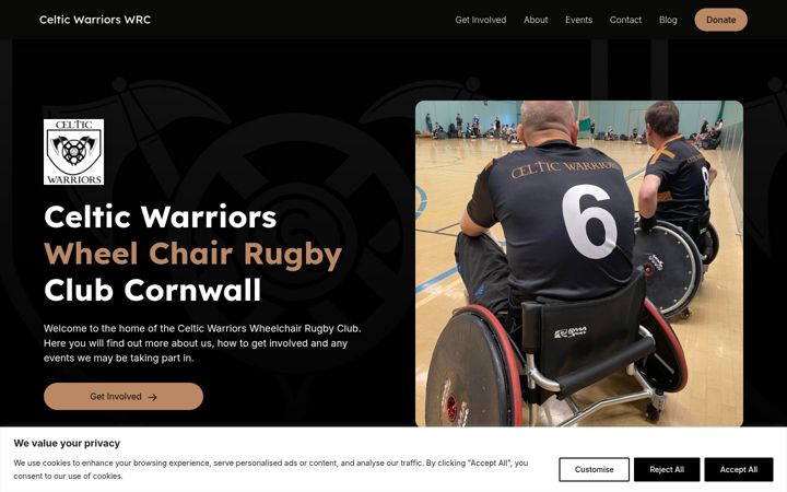 Screenshot von celticwarriors.org.uk