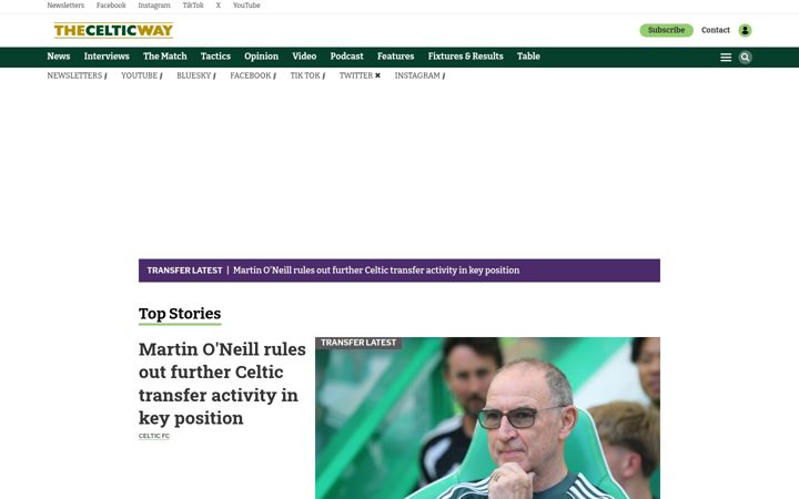 Screenshot von celticway.co.uk