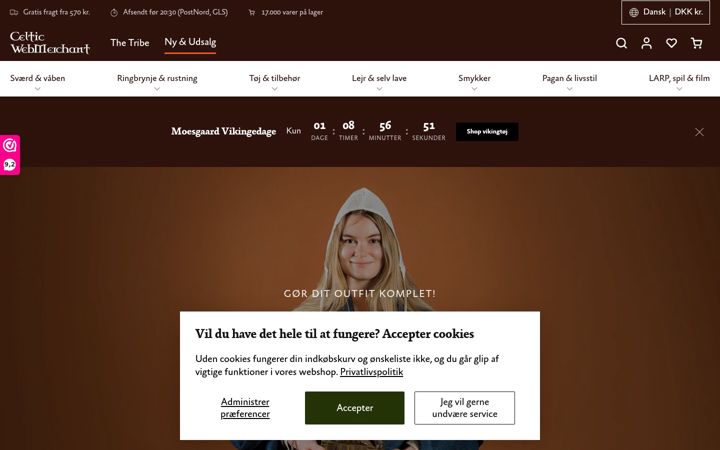 Skärmbild av celticwebmerchant.com