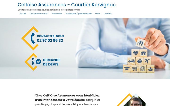 Screenshot of celtoise-assurances.fr