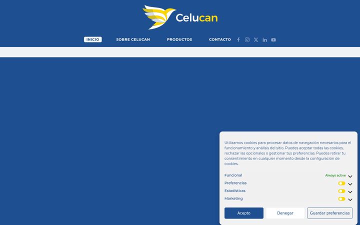Screenshot of celucan.com