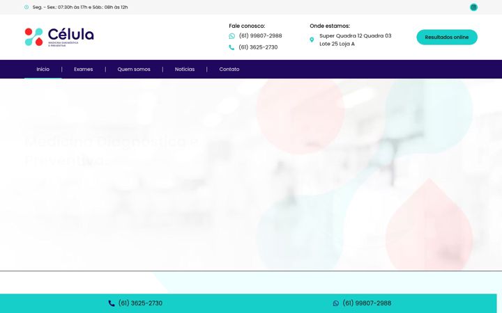 Screenshot of celulamed.com