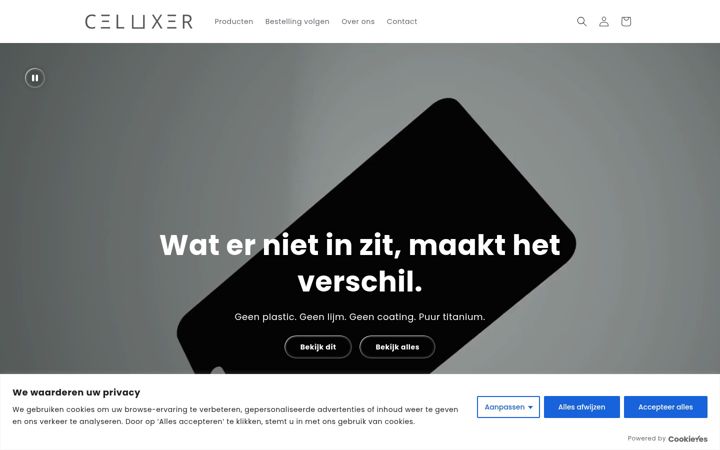 Snímek obrazovky celuxer.nl