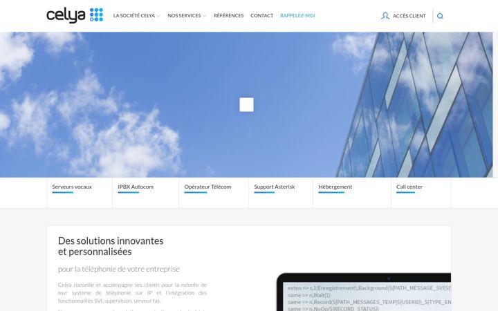 Screenshot of celya.fr
