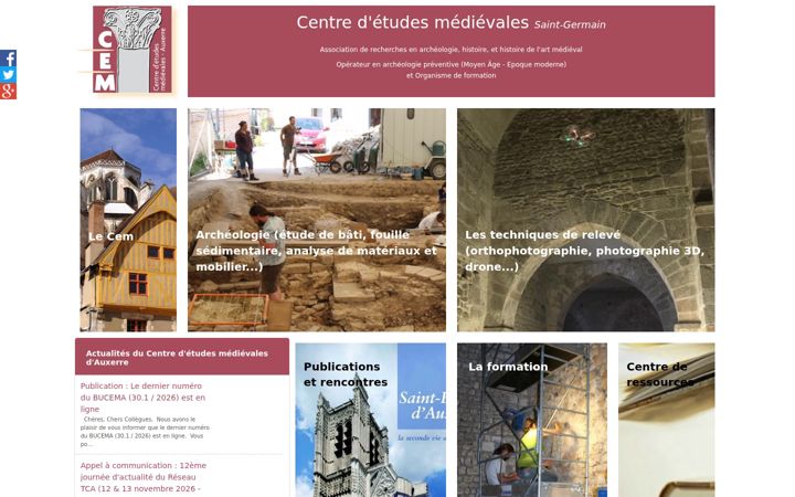 Screenshot of cem-auxerre.fr