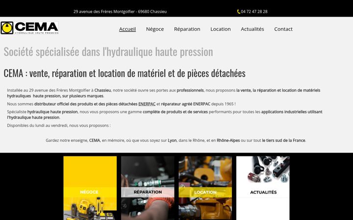 Screenshot of cemafrance.fr