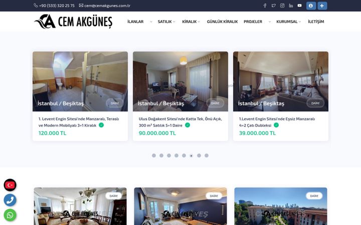 Screenshot of cemakgunes.com