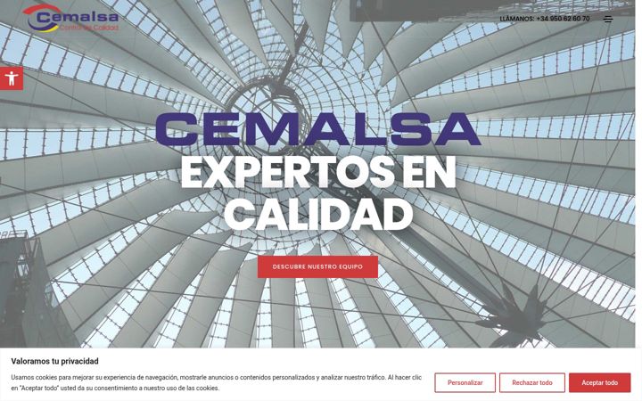 Екранна снимка на cemalsa.es
