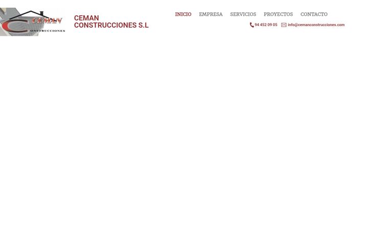 Screenshot of cemanconstrucciones.com