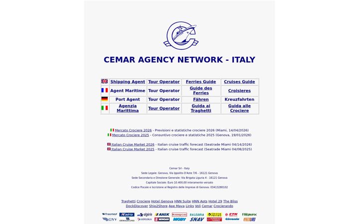 Captura de pantalla de cemar.it