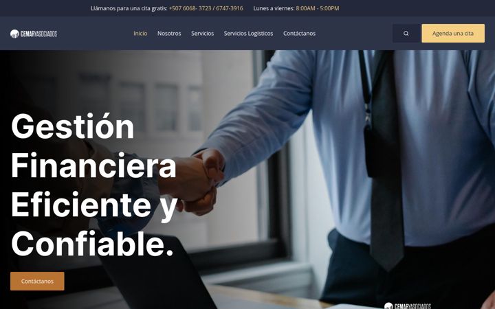 Screenshot of cemaryasociados.com