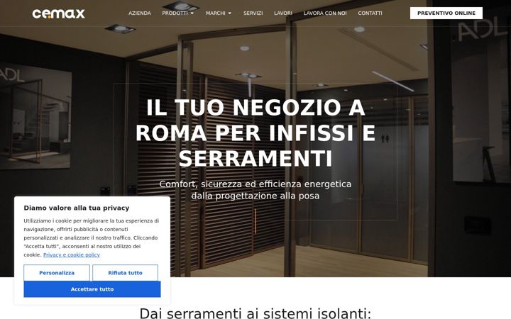 Captura de pantalla de cemaxroma.it