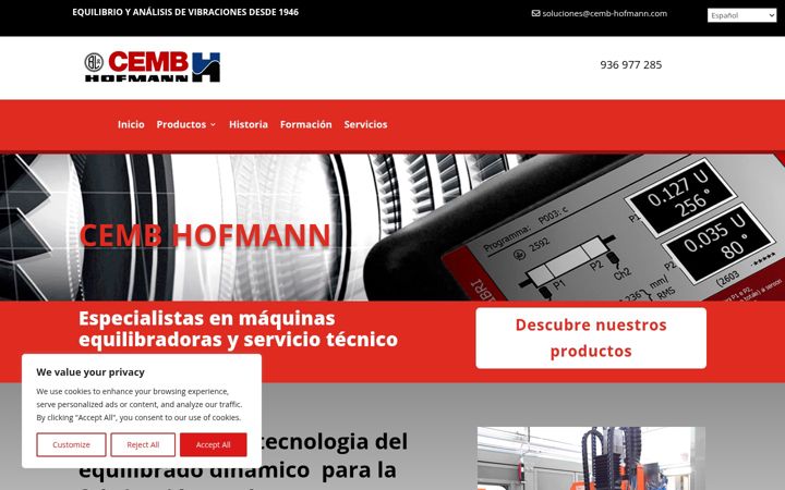Screenshot of cemb-hofmann.com