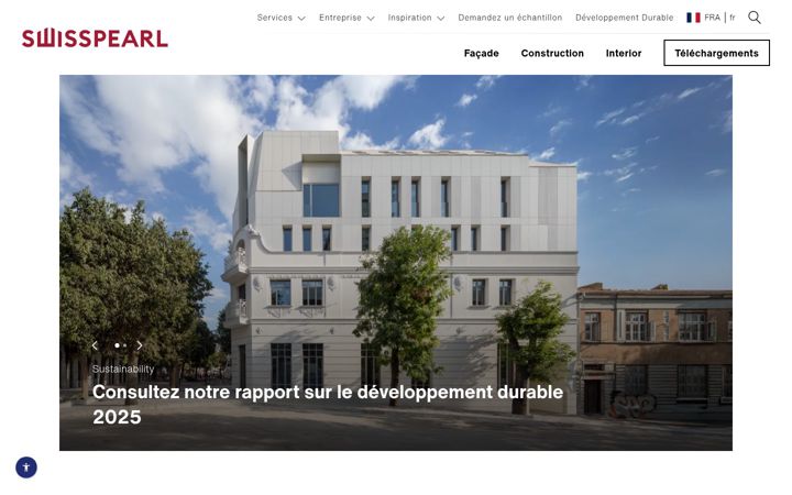 Screenshot of cembrit.fr