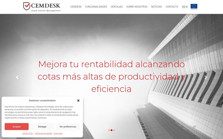 Screenshot of cemdesk.com