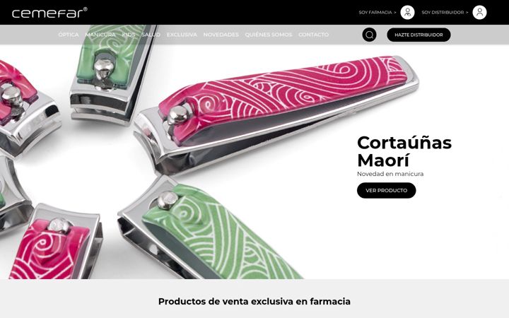 Screenshot of cemefar.com