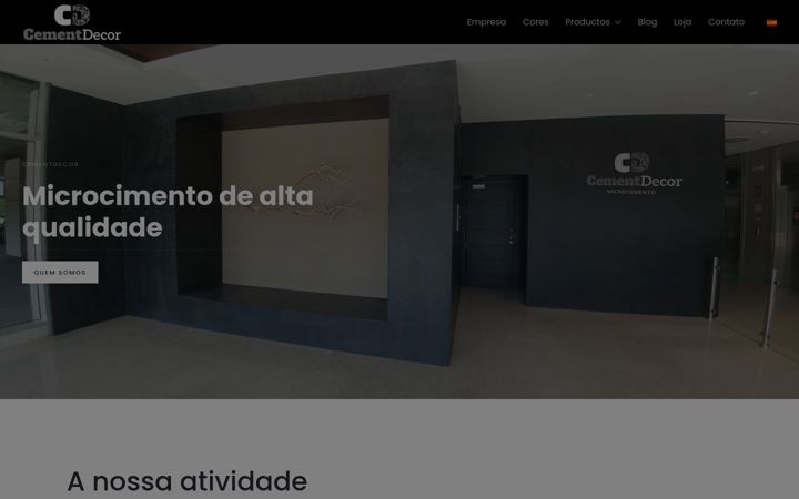 Captura de ecrã de cementdecor.pt