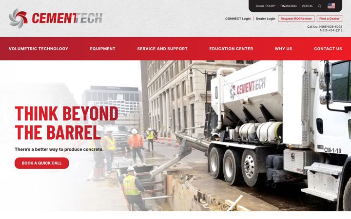 Screenshot of cementech.com