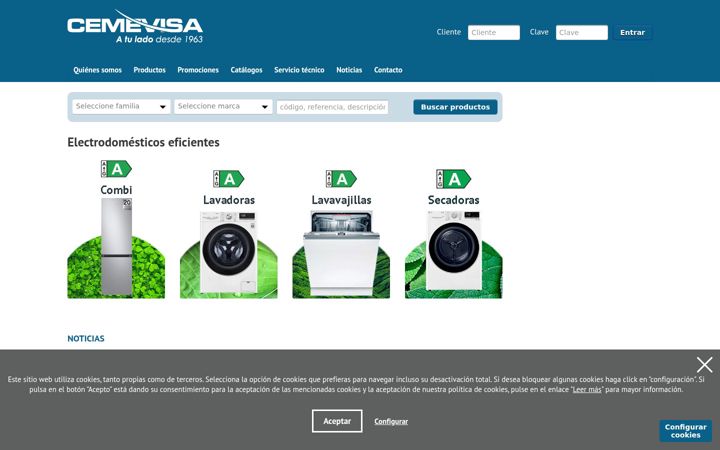 Screenshot of cemevisa.com