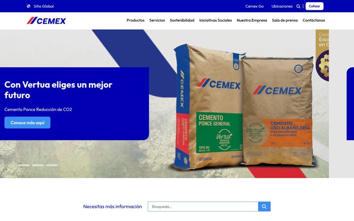 Screenshot of cemexpuertorico.com