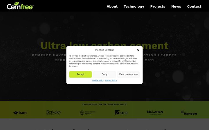 Screenshot of cemfree.com