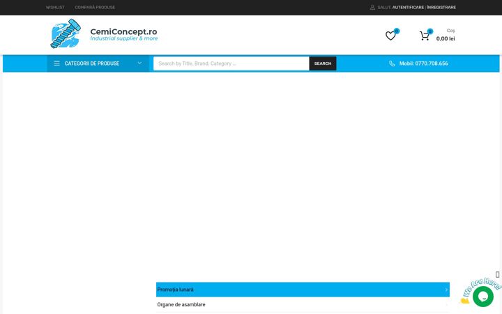 Captura de ecrã de cemiconcept.ro
