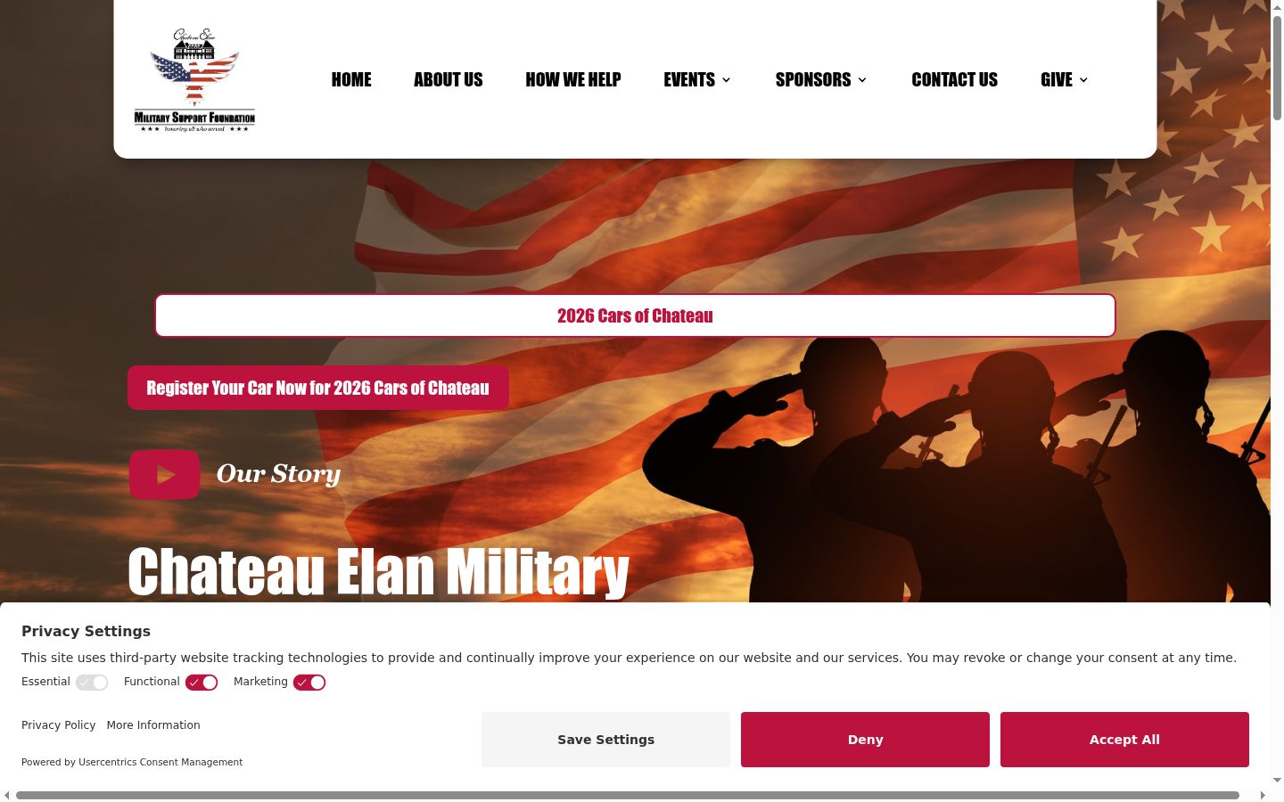 Screenshot des Einwilligungsbanners vor jeglicher Interaktion