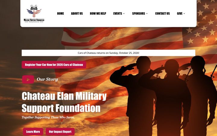 Zrzut ekranu cemilitarysupportfoundation.org