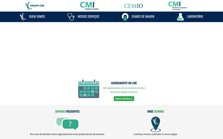Captură de ecran a cemio.com.br