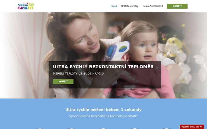 Kuvakaappaus sivustosta cemiometric.cz